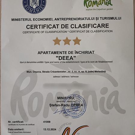 Orşova Deea 아파트 외부 사진